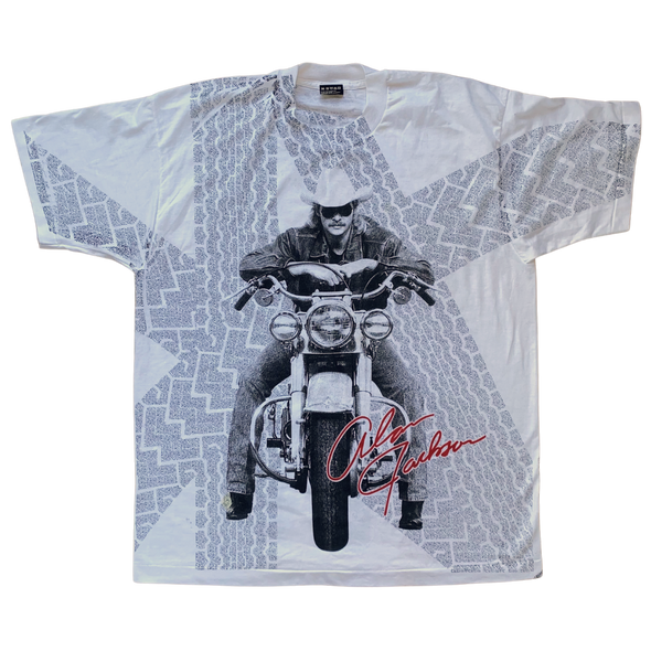 Alan Jackson All Over Print Motorcycle Tee Size XL