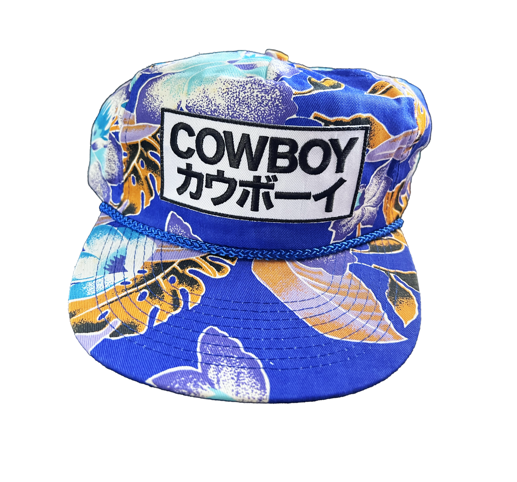 Cowboy Hat Japan Vintage Deadstock Floral Cap