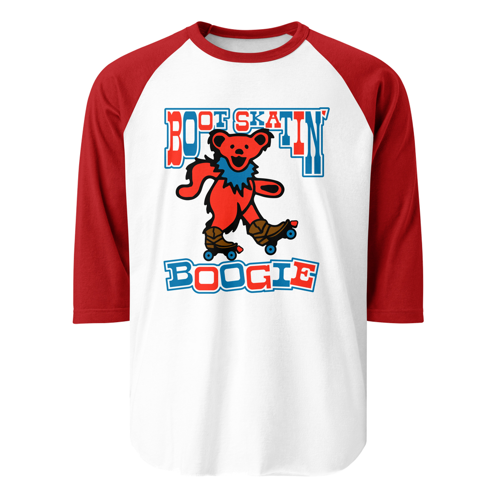 Bear Skatin' Boogie 3/4 Sleeve Raglan