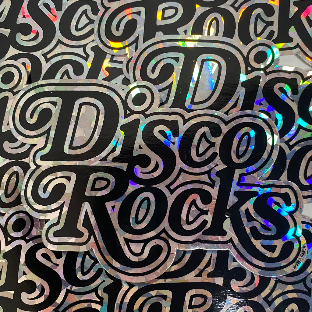 DISCO ROCKS Hologram Sticker