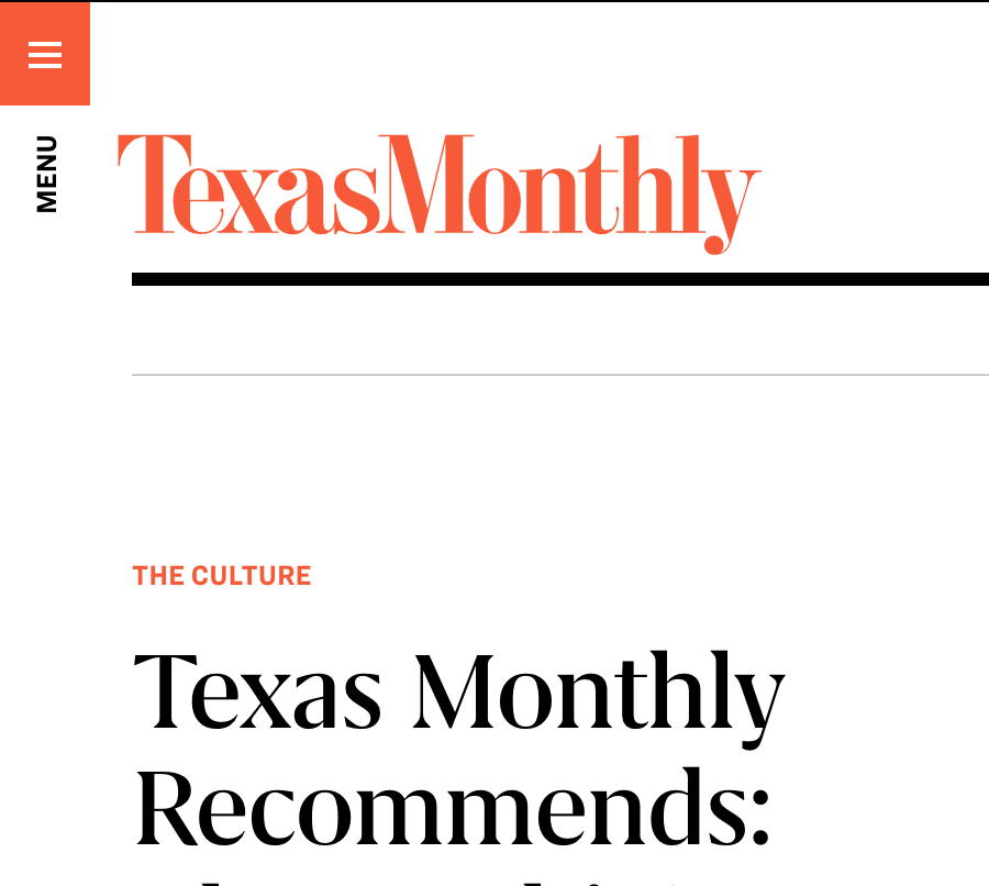 Texas Monthly playlist feature