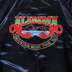 Alabama Deadstock Mountain Music Embroidered Satin Jacket Size M