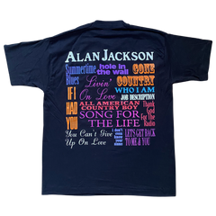 Alan Jackson Deadstock Who I Am Tour Tee Size L