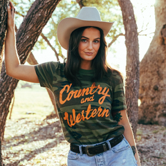 Country & Western Camo Unisex Tee