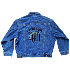 Diamond Rio Embroidered Denim Jacket Size L