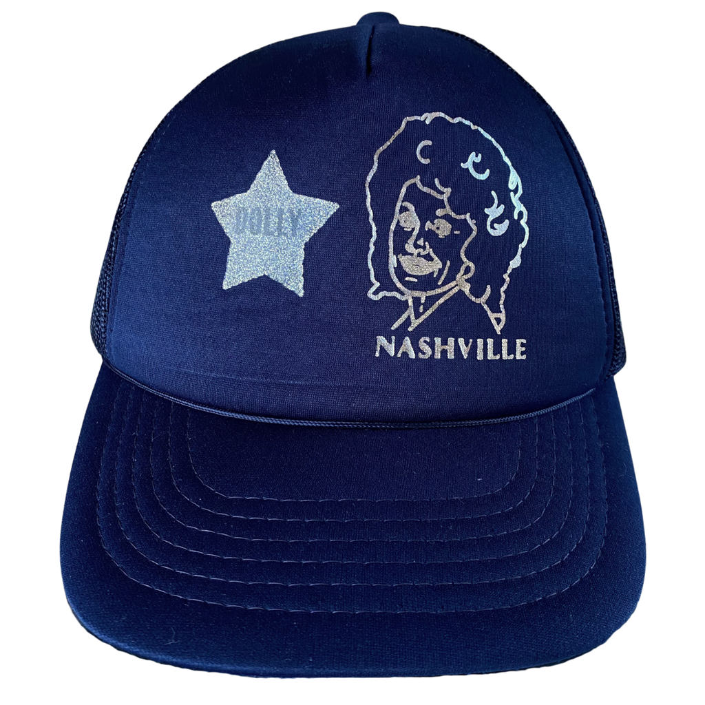 Dolly Parton Deadstock Navy/Silver Nashville Trucker Hat