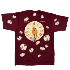 Dwight Yoakam All Over Print Clocks Deadstock Maroon Size XL