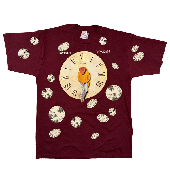 Dwight Yoakam All Over Print Clocks Deadstock Maroon Size XL
