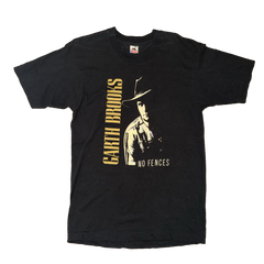 Garth Brooks Black Metallic Gold No Fences Size L
