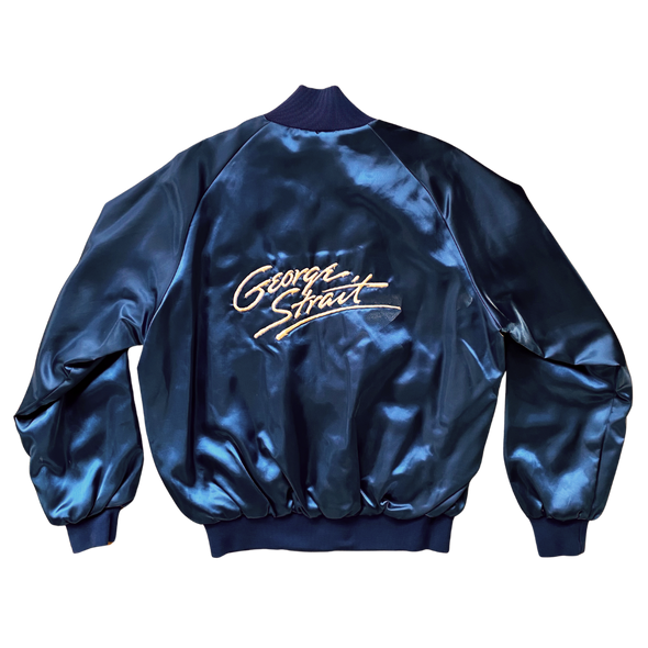 George Strait Deadstock Dark Blue Tour Jacket Size L