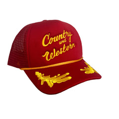 Country & Western Red Trucker Cap LIMITED EDITION