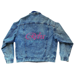 Reba McEntire Rare Embroidered Acid Wash Denim Jacket Size L