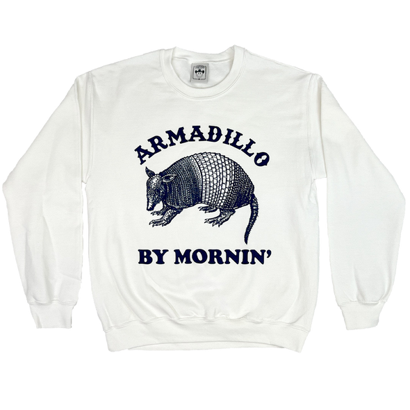 Armadillo By Morning White Sweatshirt