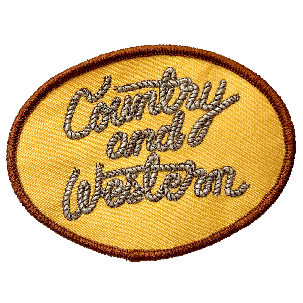 Country & Western Yellow Round Patch