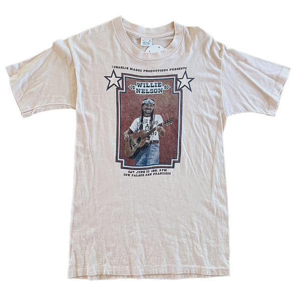 Willie Nelson Rare 1981 Cow Palace Tee Size M