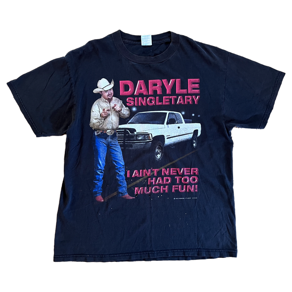 Daryle Singletary Rare Too Much Fun Tee Size L