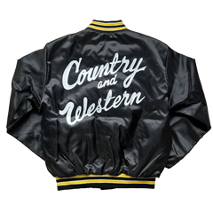 Country & Western 80s Deadstock Jacket Black Yellow Size M