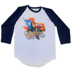Willie Nelson Deadstock 1984 Baseball Tee Size L/XL